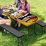 Tiki Totem Print Picnic Table Cover
