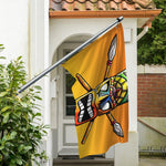 Tiki Totem Print Polyester Flag
