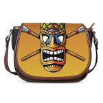 Tiki Totem Print Saddle Bag