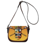 Tiki Totem Print Saddle Bag