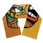 Tiki Totem Print Scarf