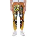 Tiki Totem Print Joggers