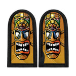 Tiki Totem Print Skillet Handle Cover