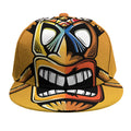 Tiki Totem Print Snapback Cap