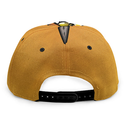 Tiki Totem Print Snapback Cap
