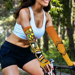 Tiki Totem Print Sun Protection Arm Sleeves