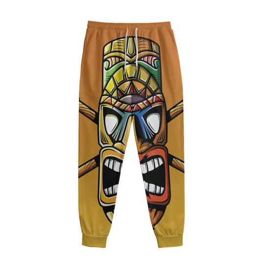 Tiki Totem Print Sweatpants