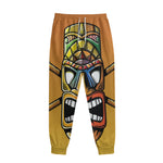 Tiki Totem Print Sweatpants