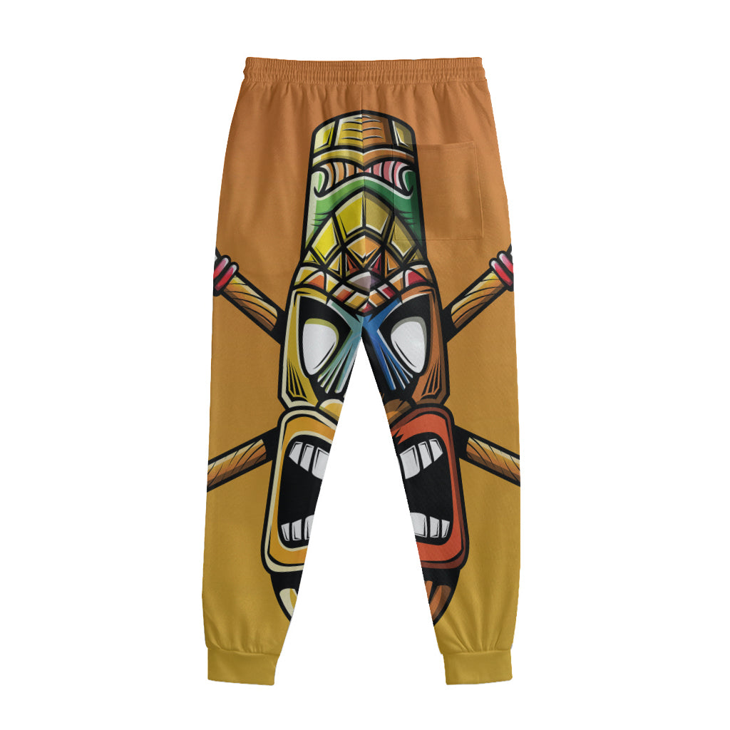 Tiki Totem Print Sweatpants