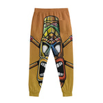 Tiki Totem Print Sweatpants