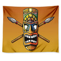 Tiki Totem Print Tapestry