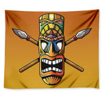 Tiki Totem Print Tapestry