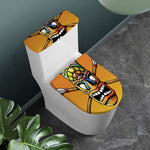 Tiki Totem Print Toilet Lid And Tank Cover Set