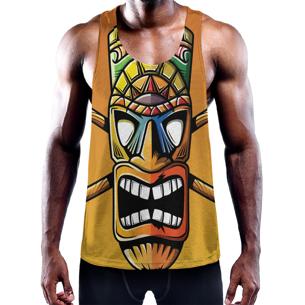 Tiki Totem Print Training Tank Top
