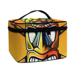 Tiki Totem Print Travel Makeup Bag