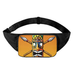 Tiki Totem Print Waist Bag