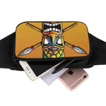 Tiki Totem Print Waist Bag