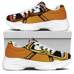 Tiki Totem Print White Chunky Shoes