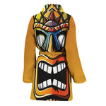 Tiki Totem Print Women's Bathrobe