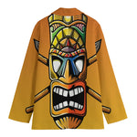 Tiki Totem Print Women's Blazer