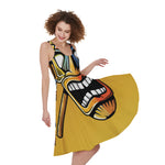 Tiki Totem Print Women's Sleeveless Dress