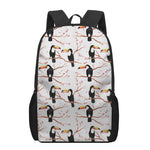 Toco Toucan Pattern Print 17 Inch Backpack