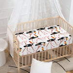 Toco Toucan Pattern Print Baby Crib Sheet