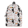 Toco Toucan Pattern Print School Backpack