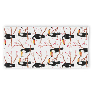 Toco Toucan Pattern Print Beach Towel