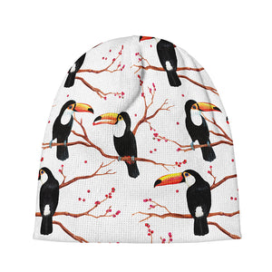 Toco Toucan Pattern Print Beanie