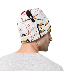 Toco Toucan Pattern Print Beanie