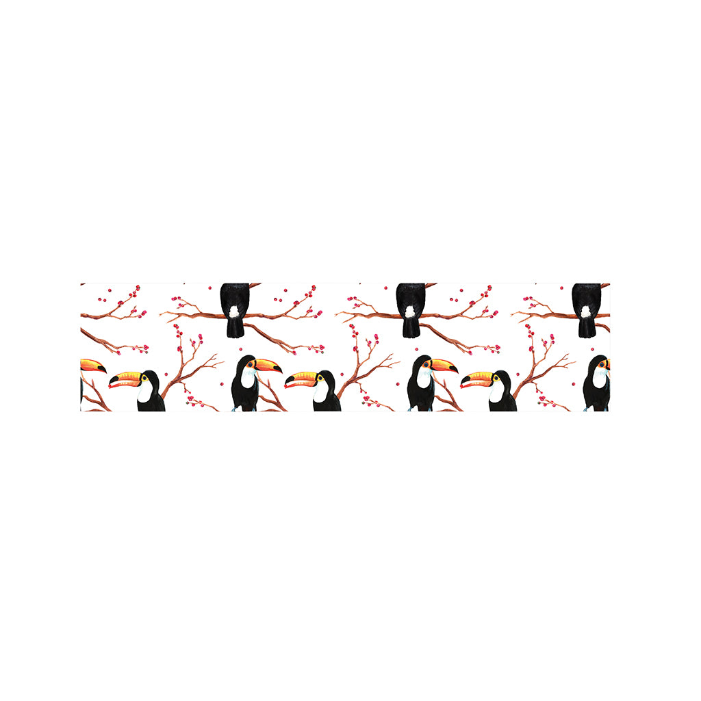 Toco Toucan Pattern Print Bed Runner