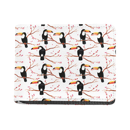 Toco Toucan Pattern Print Bifold Wallet