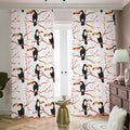 Toco Toucan Pattern Print Dimout Pencil Pleat Curtains