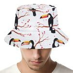 Toco Toucan Pattern Print Bucket Hat