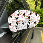 Toco Toucan Pattern Print Car Side Mirror Covers