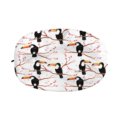 Toco Toucan Pattern Print Car Side Mirror Covers
