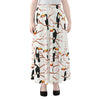 Toco Toucan Pattern Print Chiffon Maxi Skirt