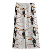 Toco Toucan Pattern Print Cotton Front Slit Maxi Skirt