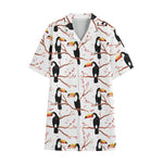 Toco Toucan Pattern Print Cotton Hawaiian Shirt