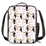 Toco Toucan Pattern Print Crossbody Lunch Bag