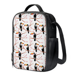 Toco Toucan Pattern Print Crossbody Lunch Bag