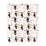 Toco Toucan Pattern Print Curtain