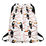 Toco Toucan Pattern Print Drawstring Backpack