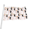Toco Toucan Pattern Print Flag