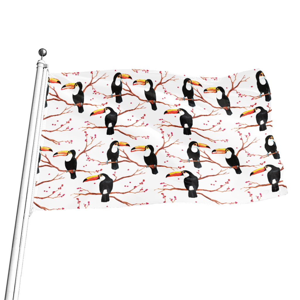 Toco Toucan Pattern Print Flag
