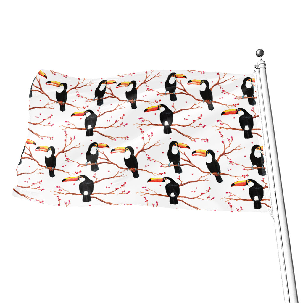 Toco Toucan Pattern Print Flag