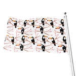 Toco Toucan Pattern Print Flag