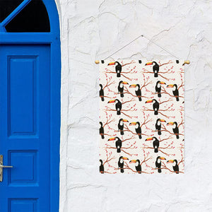 Toco Toucan Pattern Print Garden Flag