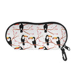 Toco Toucan Pattern Print Glasses Case